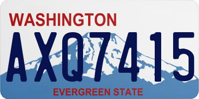 WA license plate AXQ7415