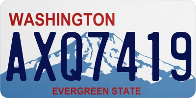 WA license plate AXQ7419