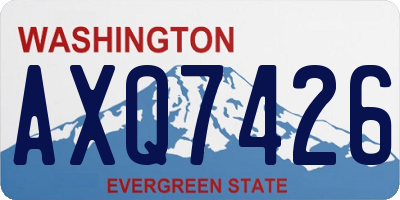 WA license plate AXQ7426