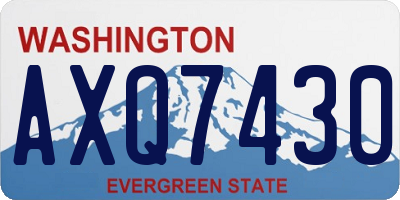WA license plate AXQ7430