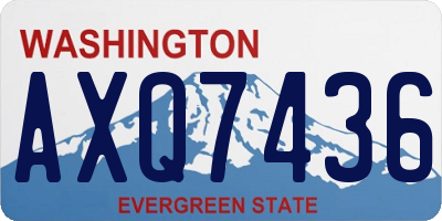 WA license plate AXQ7436