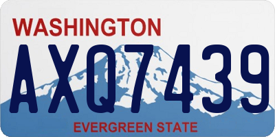 WA license plate AXQ7439