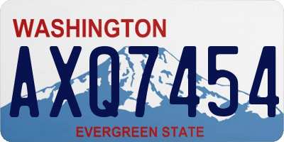 WA license plate AXQ7454