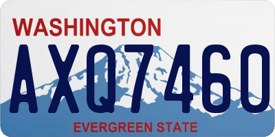 WA license plate AXQ7460