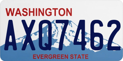 WA license plate AXQ7462