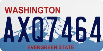 WA license plate AXQ7464