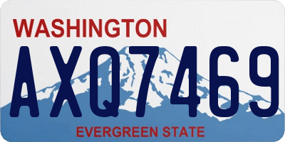 WA license plate AXQ7469