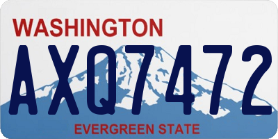 WA license plate AXQ7472