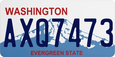 WA license plate AXQ7473