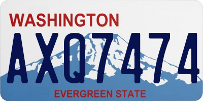 WA license plate AXQ7474