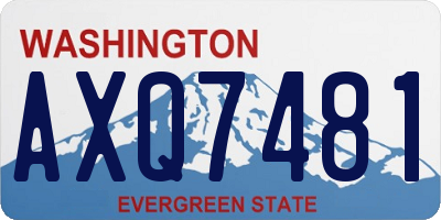 WA license plate AXQ7481