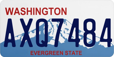 WA license plate AXQ7484