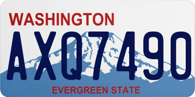 WA license plate AXQ7490