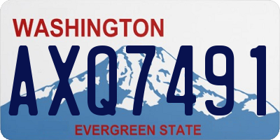 WA license plate AXQ7491