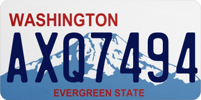 WA license plate AXQ7494