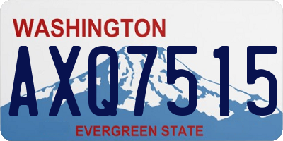 WA license plate AXQ7515