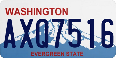 WA license plate AXQ7516