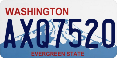 WA license plate AXQ7520