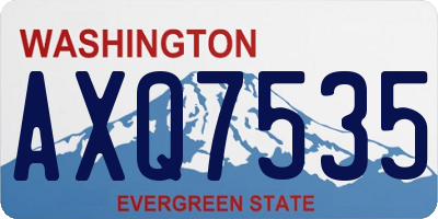 WA license plate AXQ7535