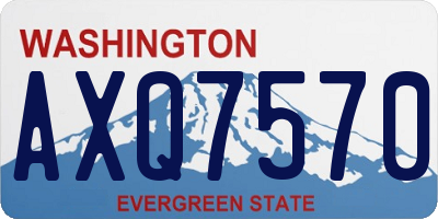 WA license plate AXQ7570