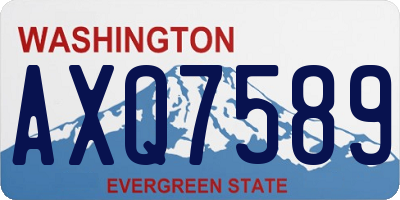 WA license plate AXQ7589