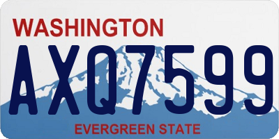 WA license plate AXQ7599