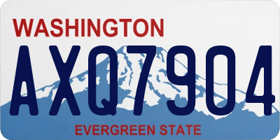 WA license plate AXQ7904