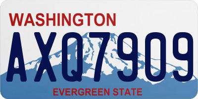 WA license plate AXQ7909