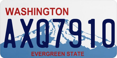 WA license plate AXQ7910