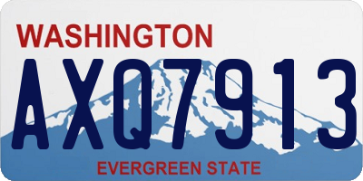 WA license plate AXQ7913