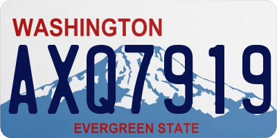 WA license plate AXQ7919
