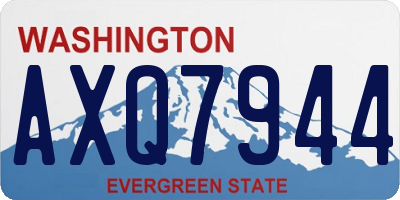 WA license plate AXQ7944