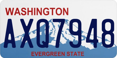 WA license plate AXQ7948