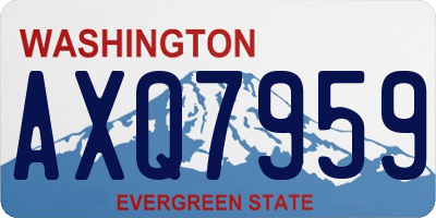 WA license plate AXQ7959