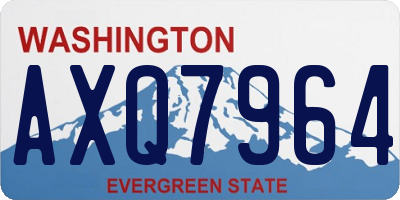 WA license plate AXQ7964