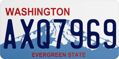 WA license plate AXQ7969