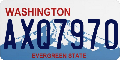 WA license plate AXQ7970
