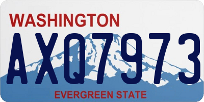 WA license plate AXQ7973