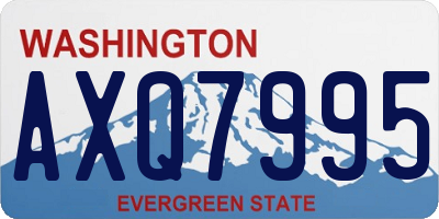 WA license plate AXQ7995