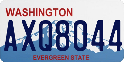 WA license plate AXQ8044