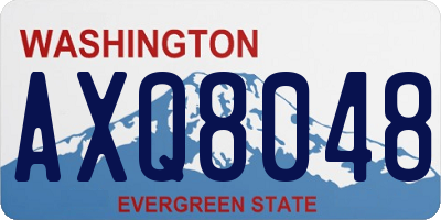 WA license plate AXQ8048