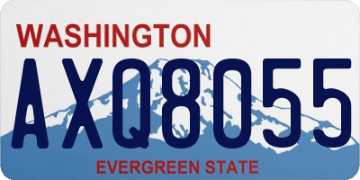WA license plate AXQ8055