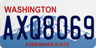 WA license plate AXQ8069
