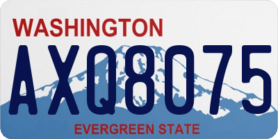 WA license plate AXQ8075