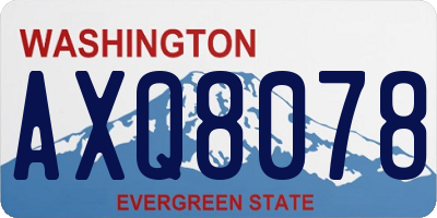 WA license plate AXQ8078