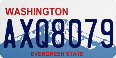 WA license plate AXQ8079