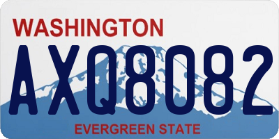 WA license plate AXQ8082