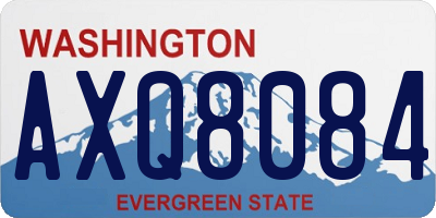 WA license plate AXQ8084