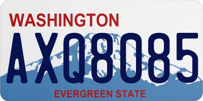 WA license plate AXQ8085