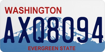 WA license plate AXQ8094